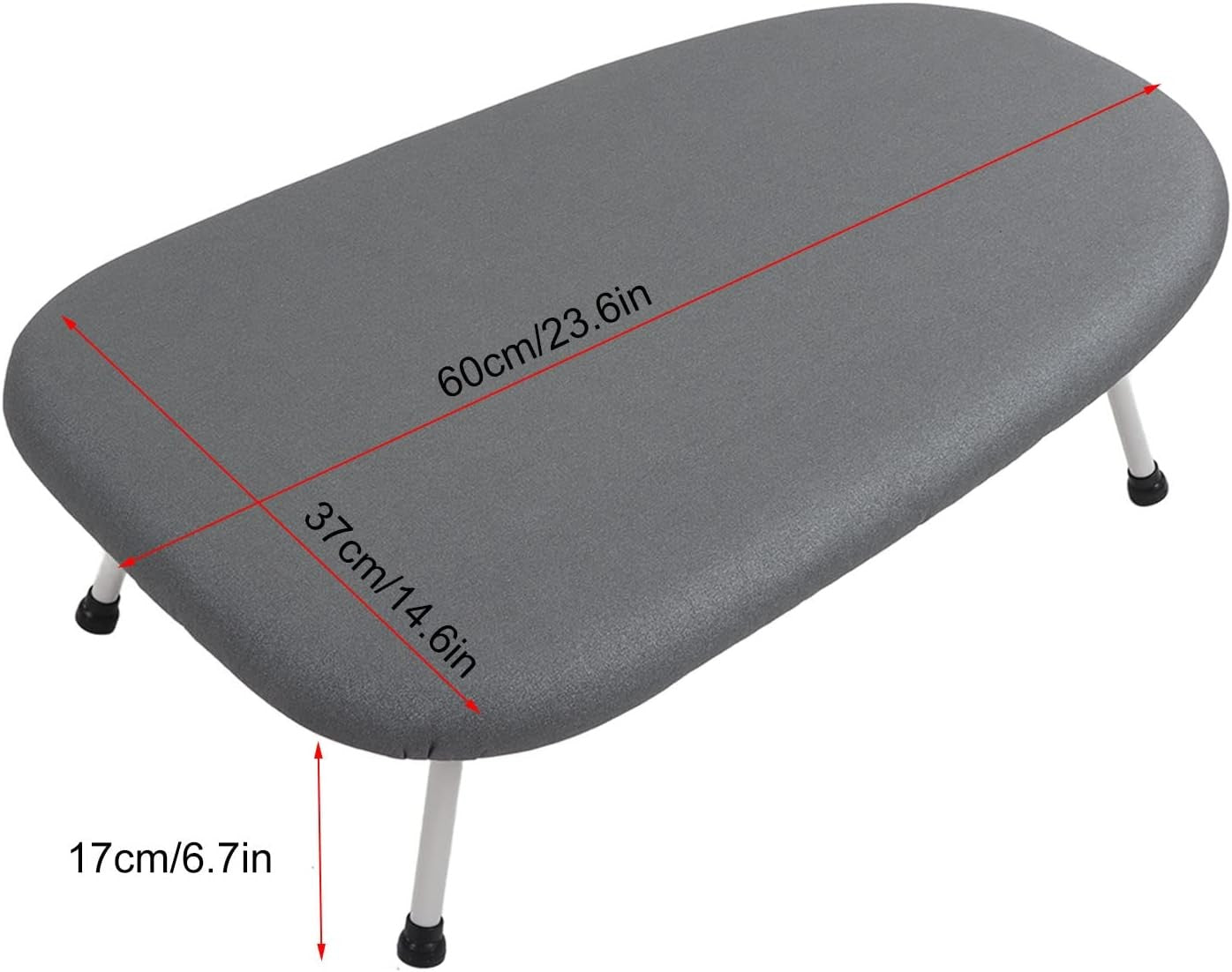 Tabletop Ironing Board Extra Wide Folding Legs Compact Space Saving