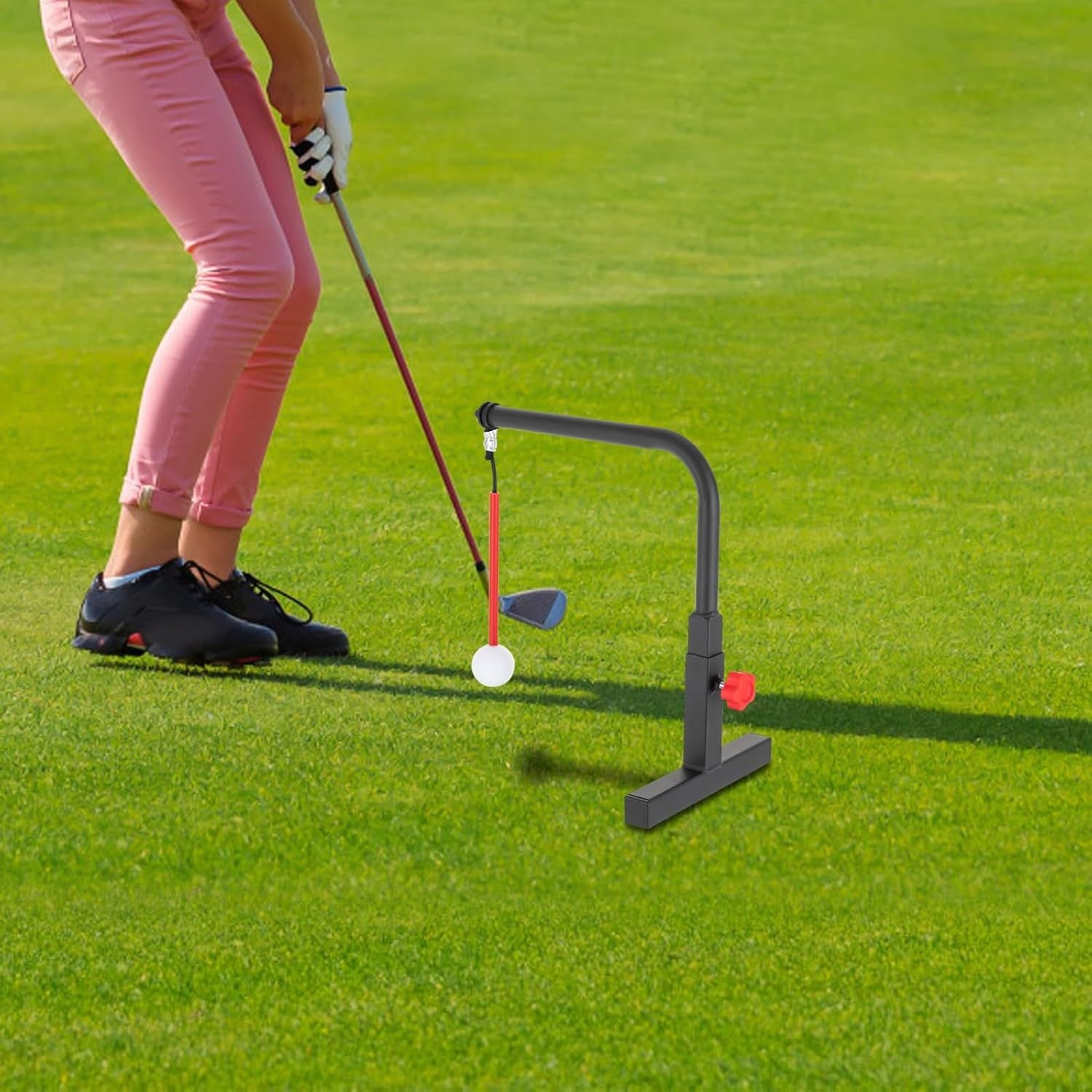 Golf Swing Trainer Outdoor Auto Ball Return Adjustable Chipping Aid