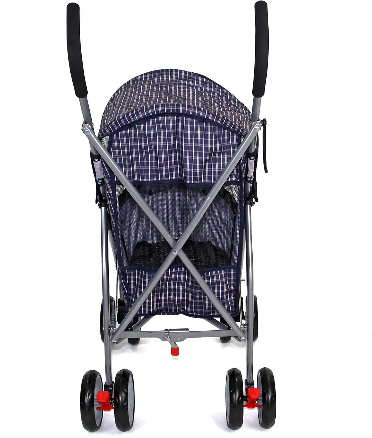 Pet Travel Stroller Dog Cat Pushchair Waterproof Foldable 4 Wheel Blue