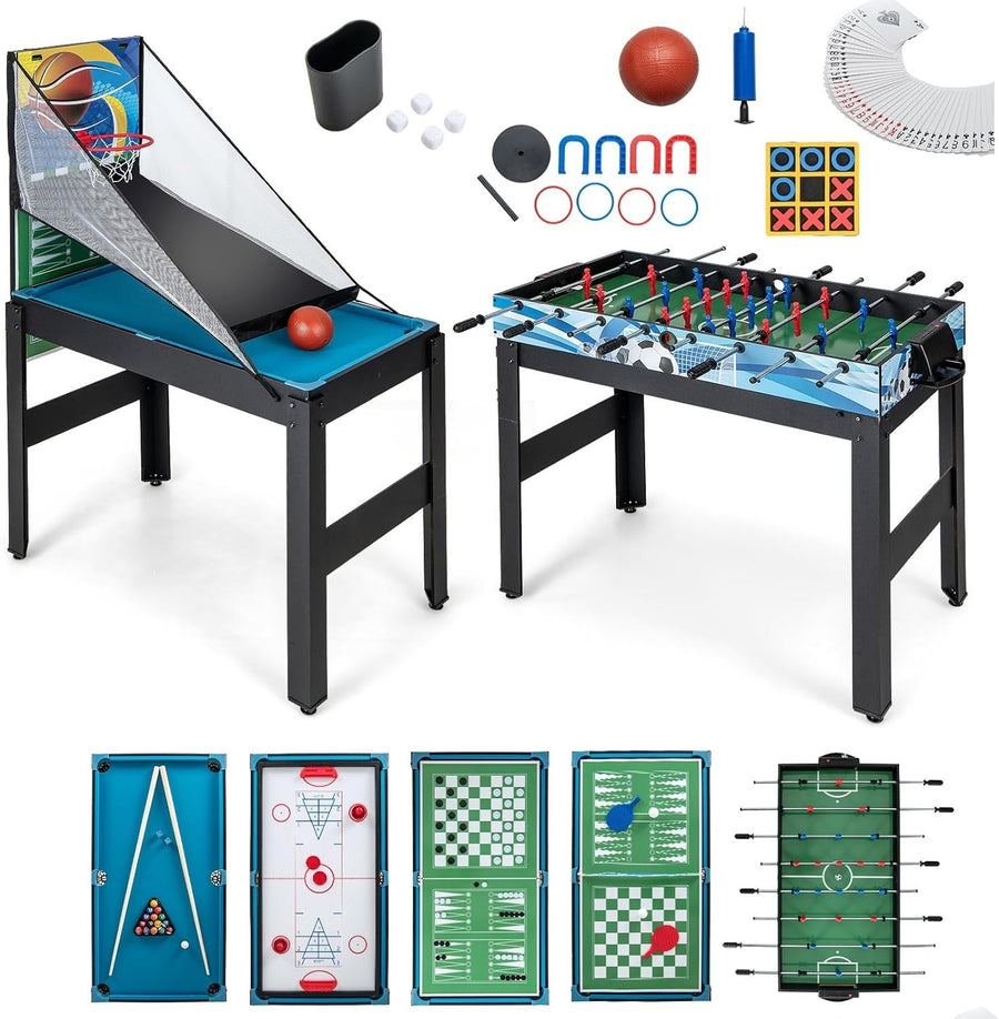 14 in 1 Multi Game Table Foosball Pool Hockey Chess Family Set