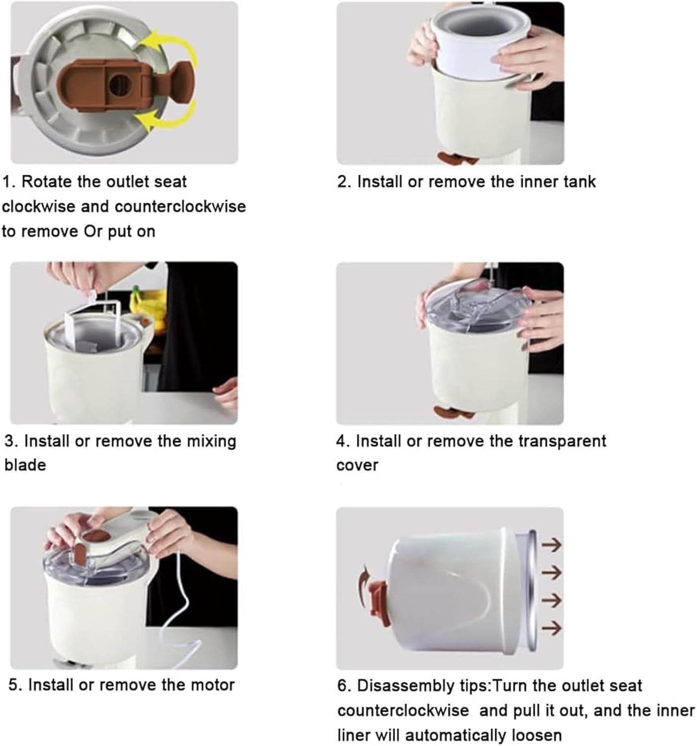 Soft Serve Ice Cream Maker Slush Machine 1L Home Dessert Countertop