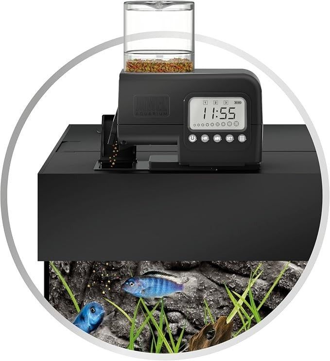 Automatic Fish Feeder Programmable Aquarium Food Dispenser 3 Daily Feeds
