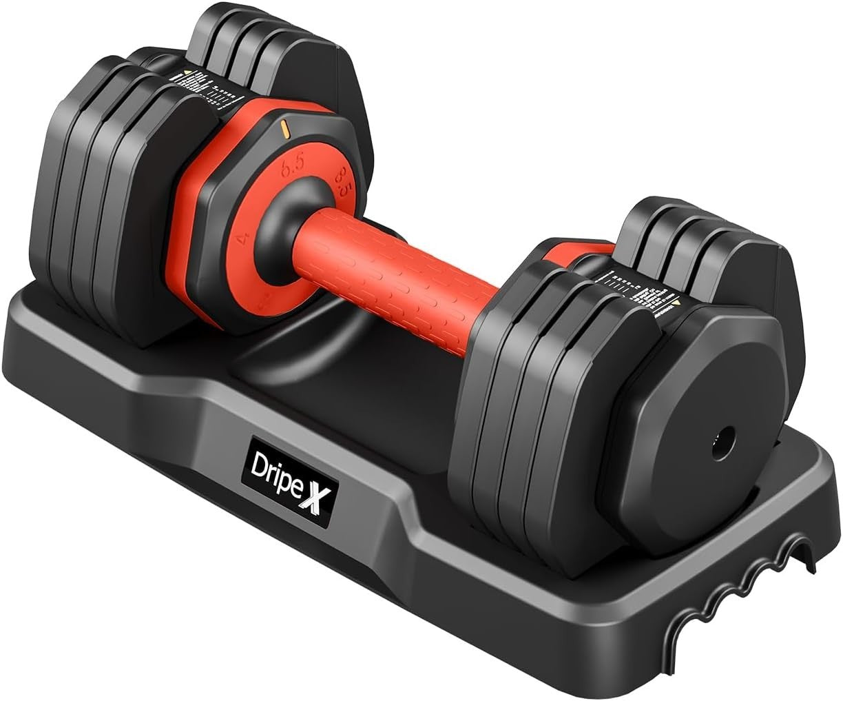 11kg Smart Dial Dumbbells Pair Safety Lock Anti Slip Home Training