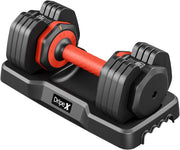 11kg Smart Dial Dumbbells Pair Safety Lock Anti Slip Home Training