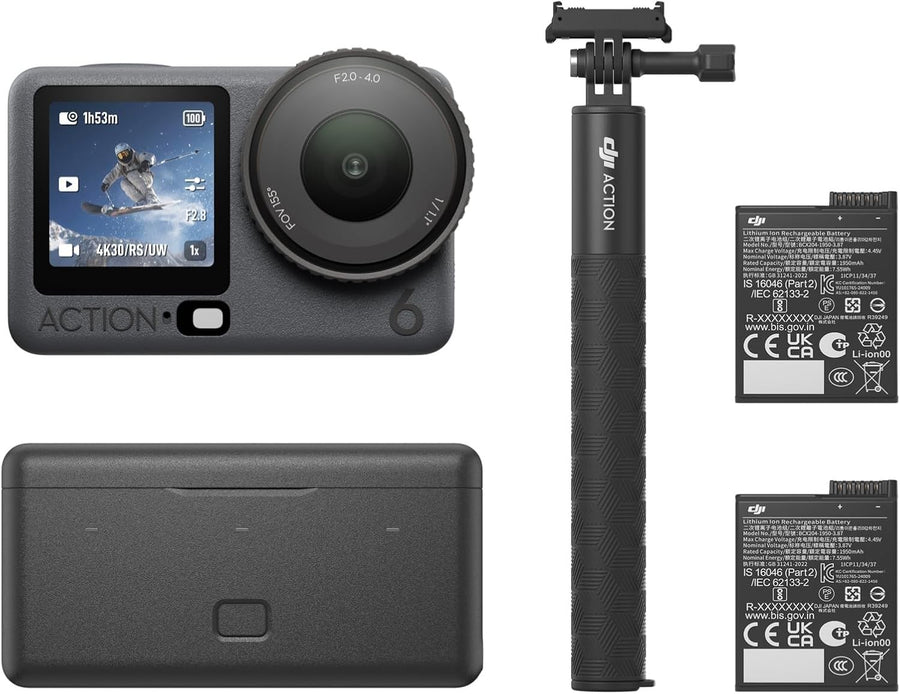 8K Action Camera Waterproof WiFi Dual Battery Sports Vlog Cam