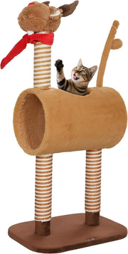 Cat Tree 98cm Indoor Tower with Tunnel Scratching Posts Toy Ball for Cats