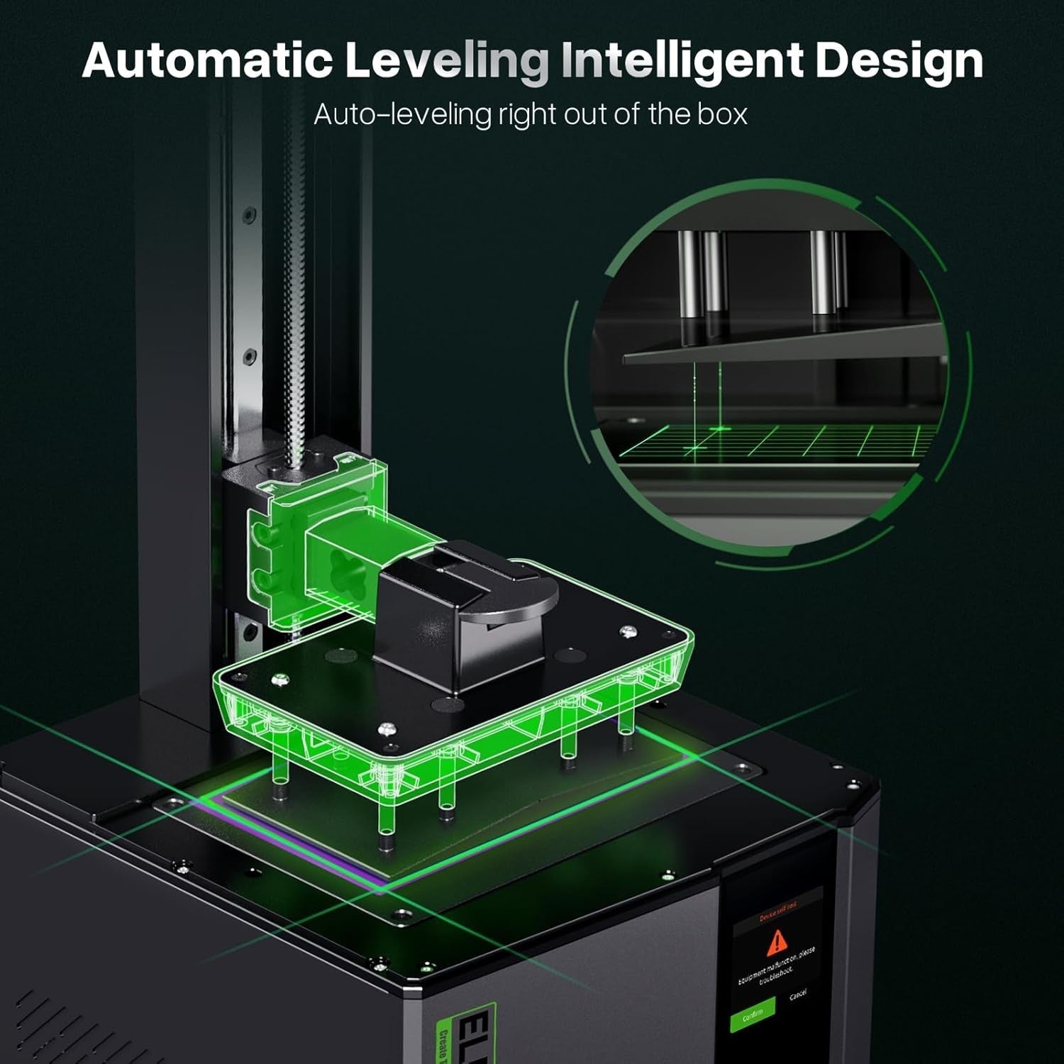 4K Resin 3D Printer Auto Level MSLA Beginner Desktop High Detail