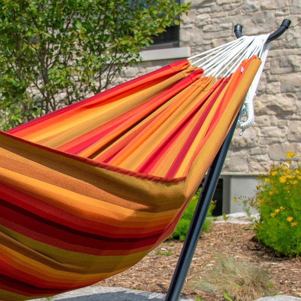 Double Hammock with Stand – Heavy Duty 2 Person Outdoor Bed, 204kg Capacity