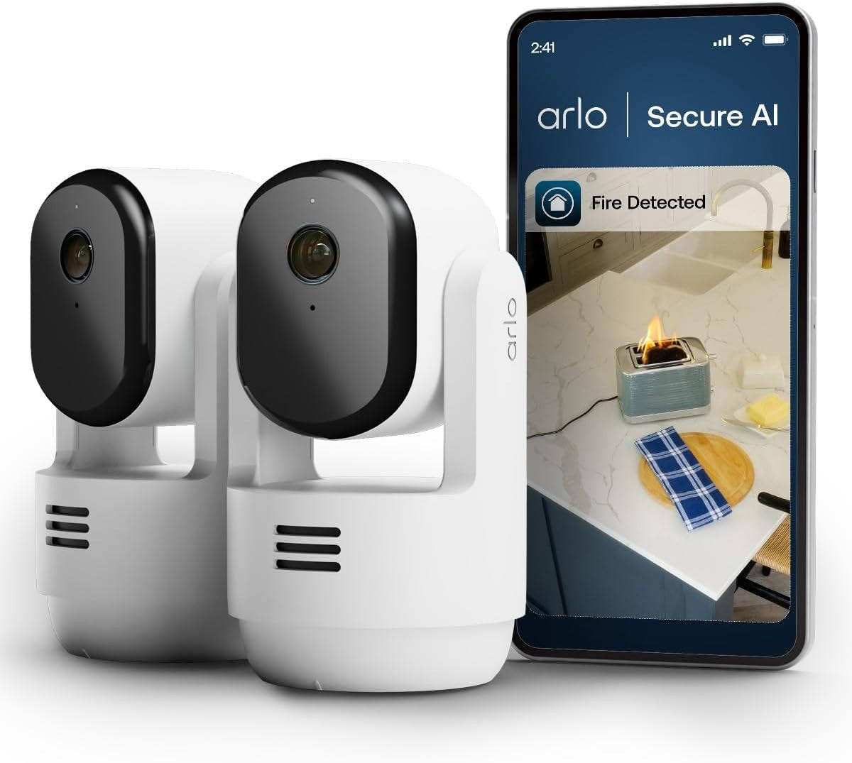 360° PTZ Indoor Security Camera HD Night Vision Motion Sound Alert