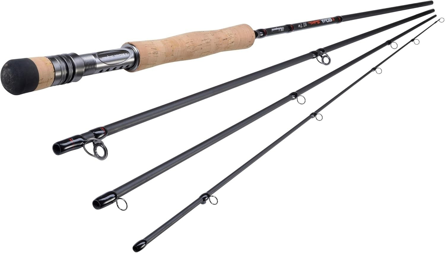 Lightweight Fly Rod 10ft 6wt Carbon Fast Action Cork Handle Freshwater