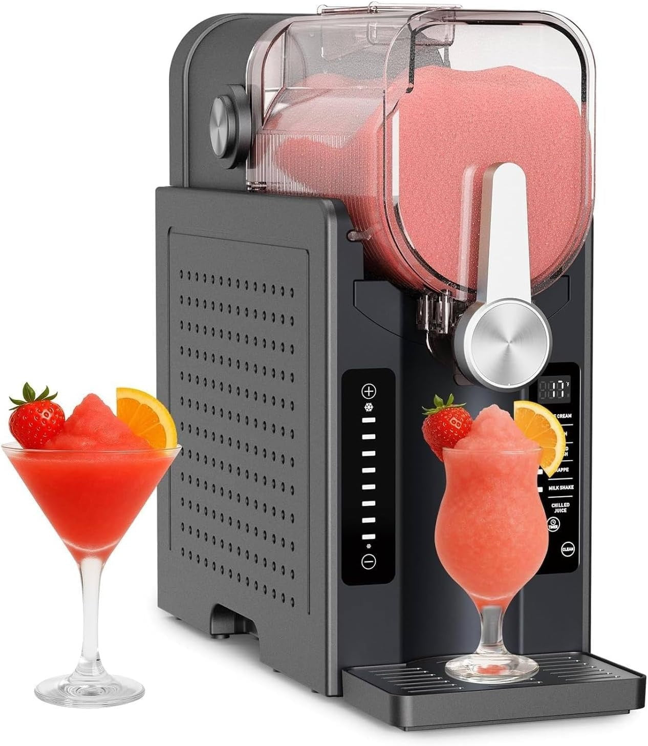 Frozen Slushie Machine 1.6L No Ice Drink Maker LED Self Cleaning