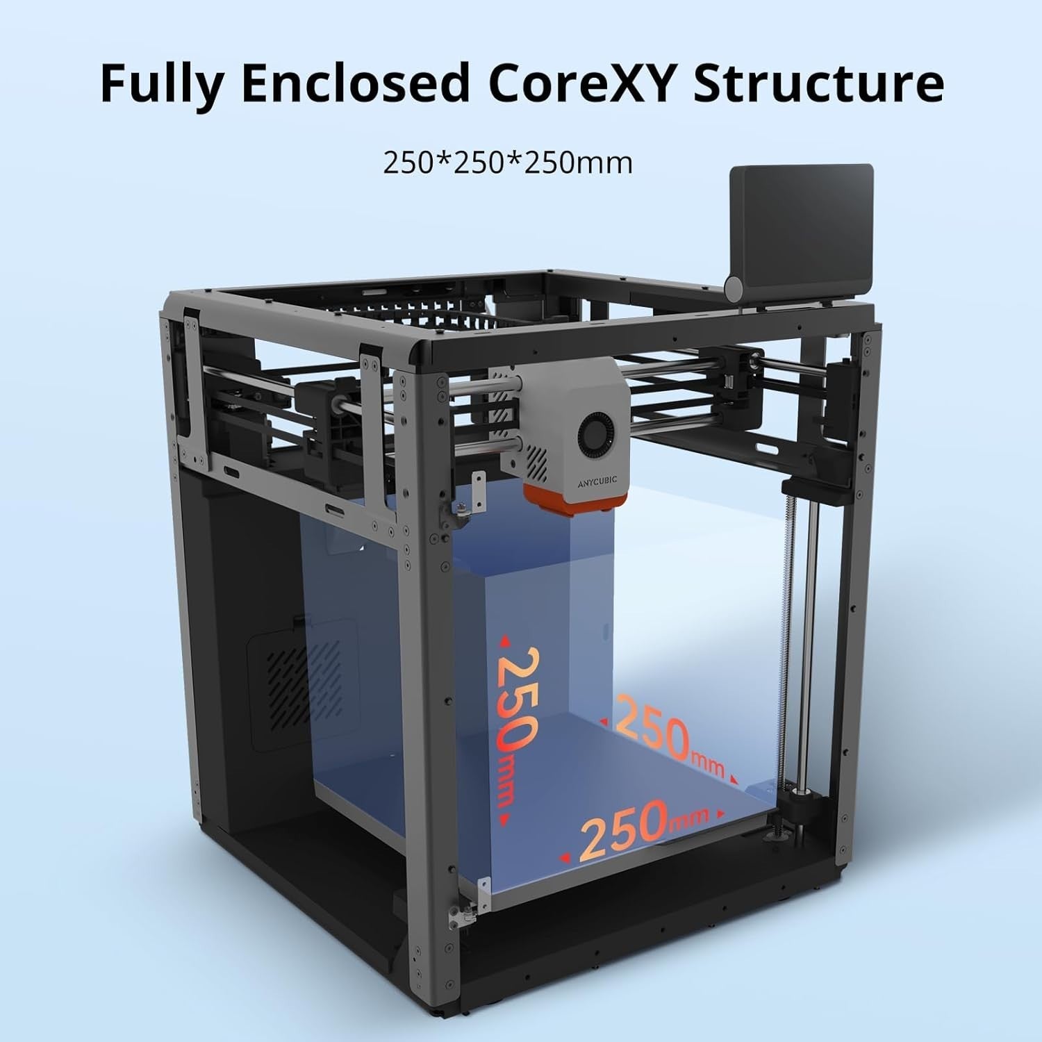 High Speed CoreXY Multicolor 3D Printer Enclosed 600mm/s Auto Level AI