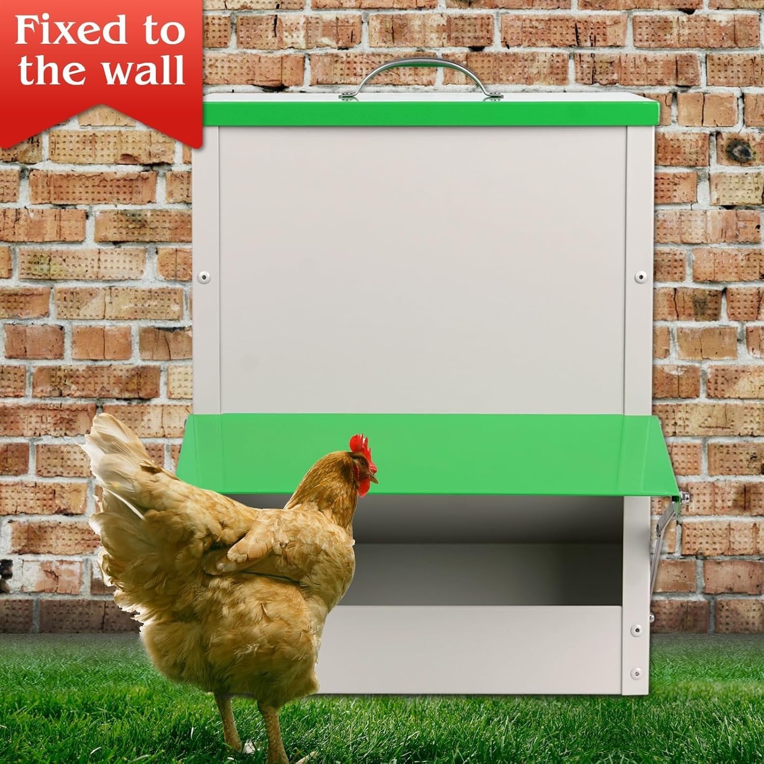 11KG Automatic Chicken Feeder Metal Weatherproof Hanging