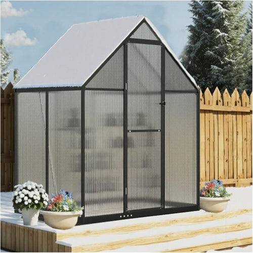 8 Pack Twin Wall Polycarbonate Greenhouse Roofing Panels 4x2ft UV Resistant