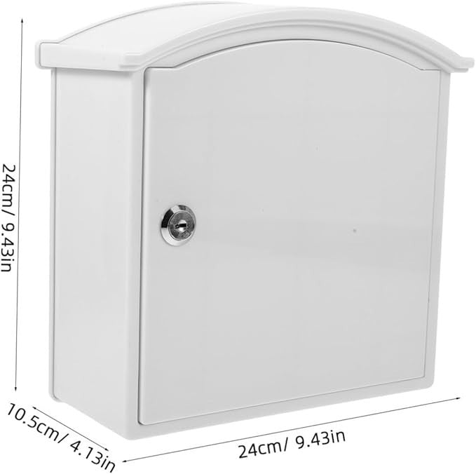Lockable Wall Mounted Mailbox for Outdoor Use – Secure, Space-Saving Design