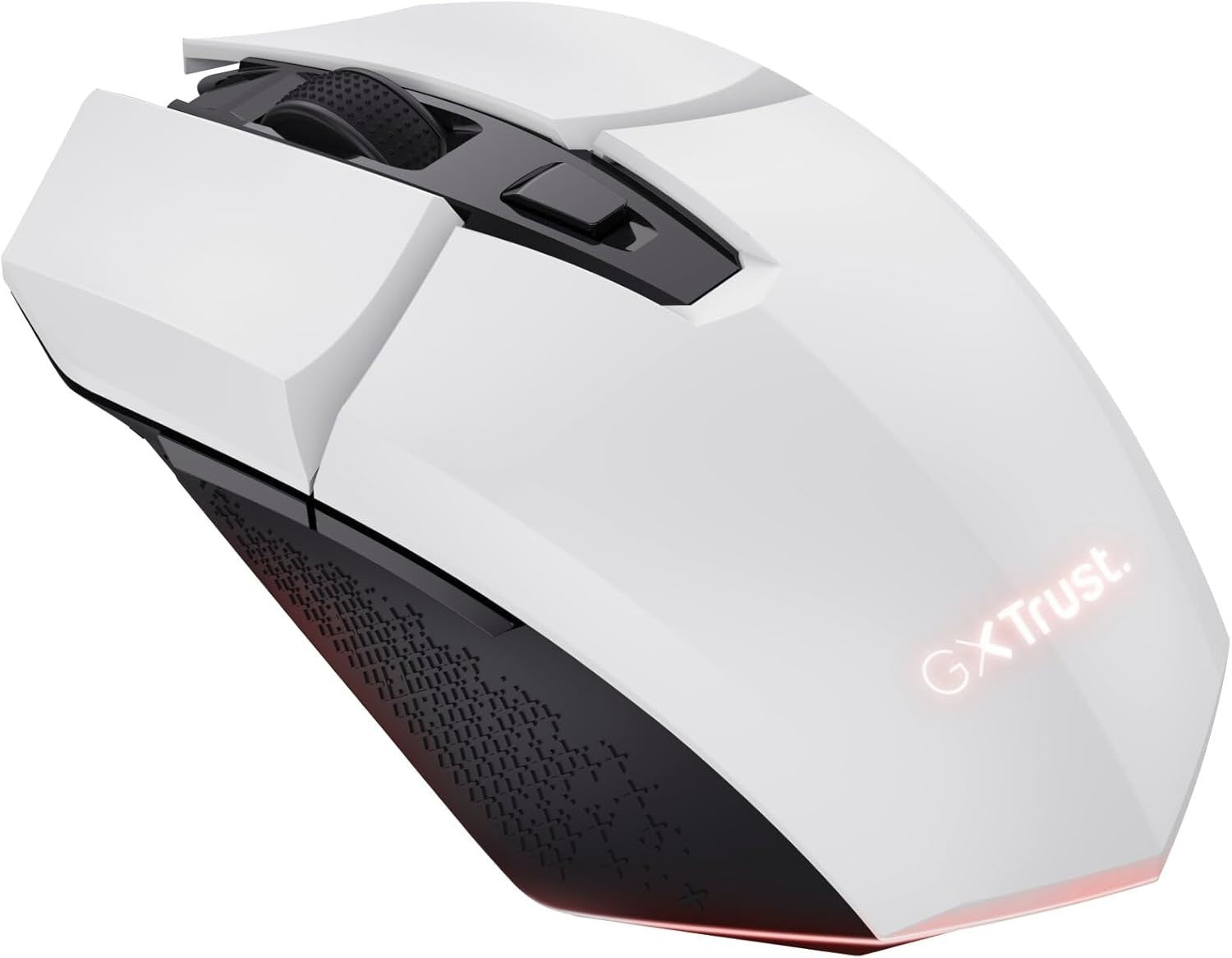 Wireless RGB Gaming Mouse Rechargeable 4800 DPI 6 Button White