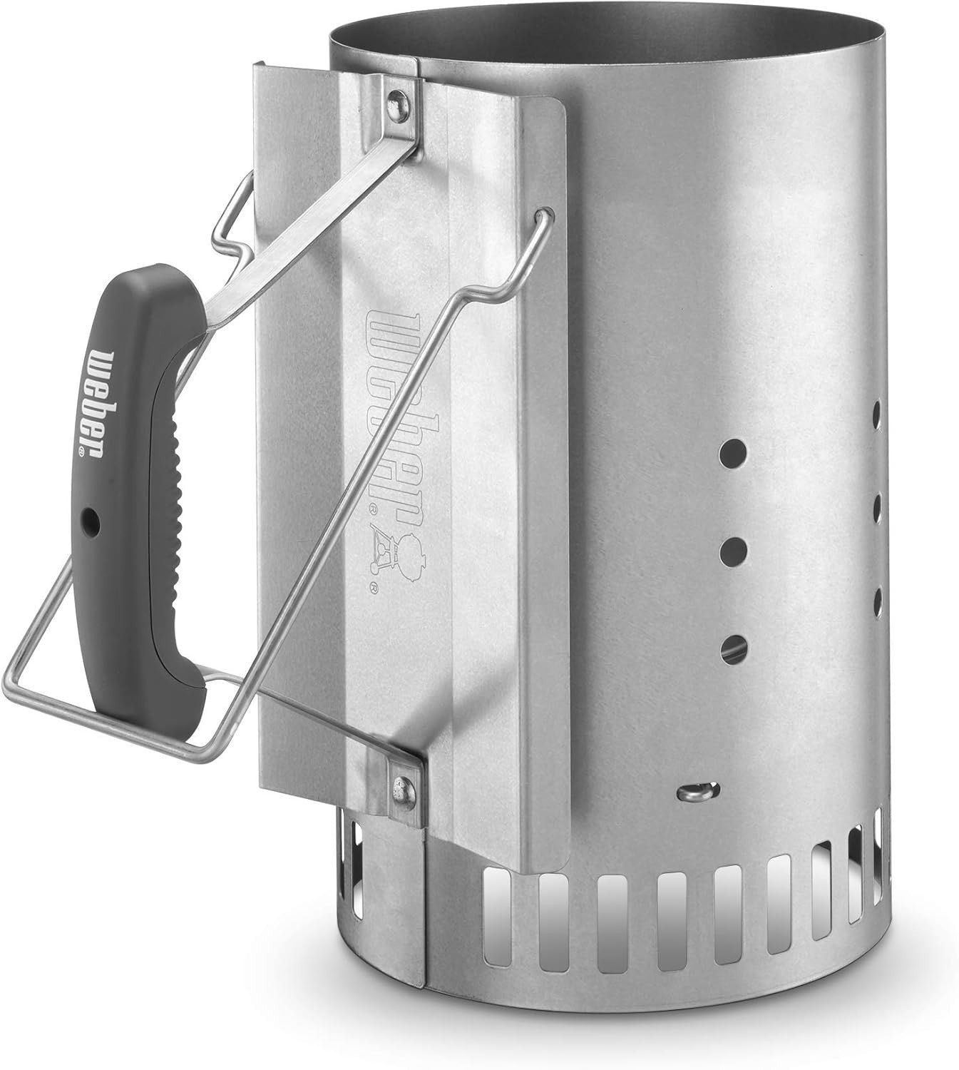 Charcoal BBQ Grill with Chimney Starter Set, Portable Outdoor Kettle
