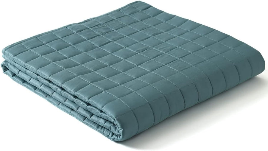 9kg Cooling Weighted Blanket, Green Bamboo 152x203cm for Sleep & Relaxation