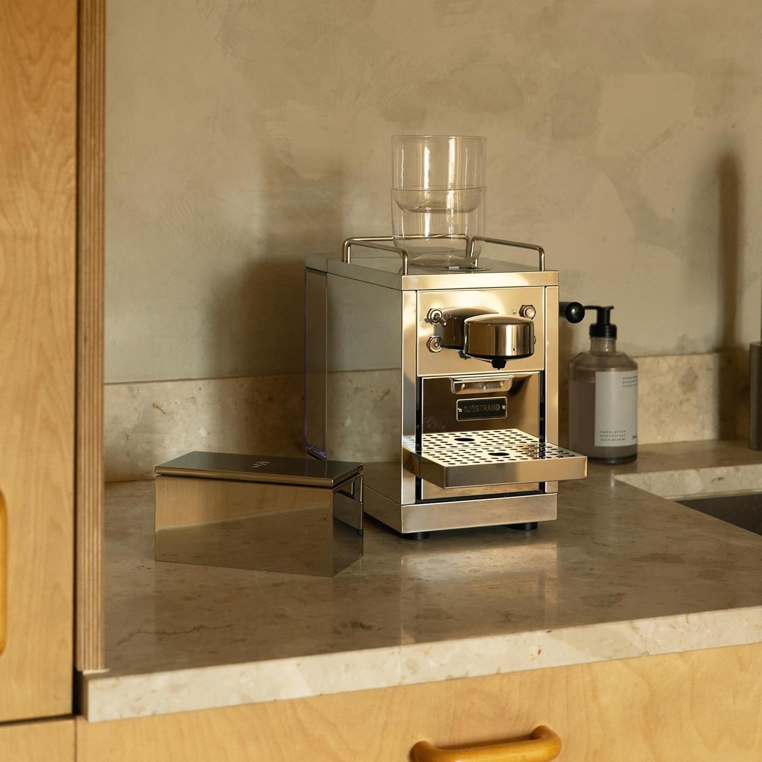 Stainless Steel Capsule Coffee Machine | 19-Bar Pressure, 1.2L Tank Size