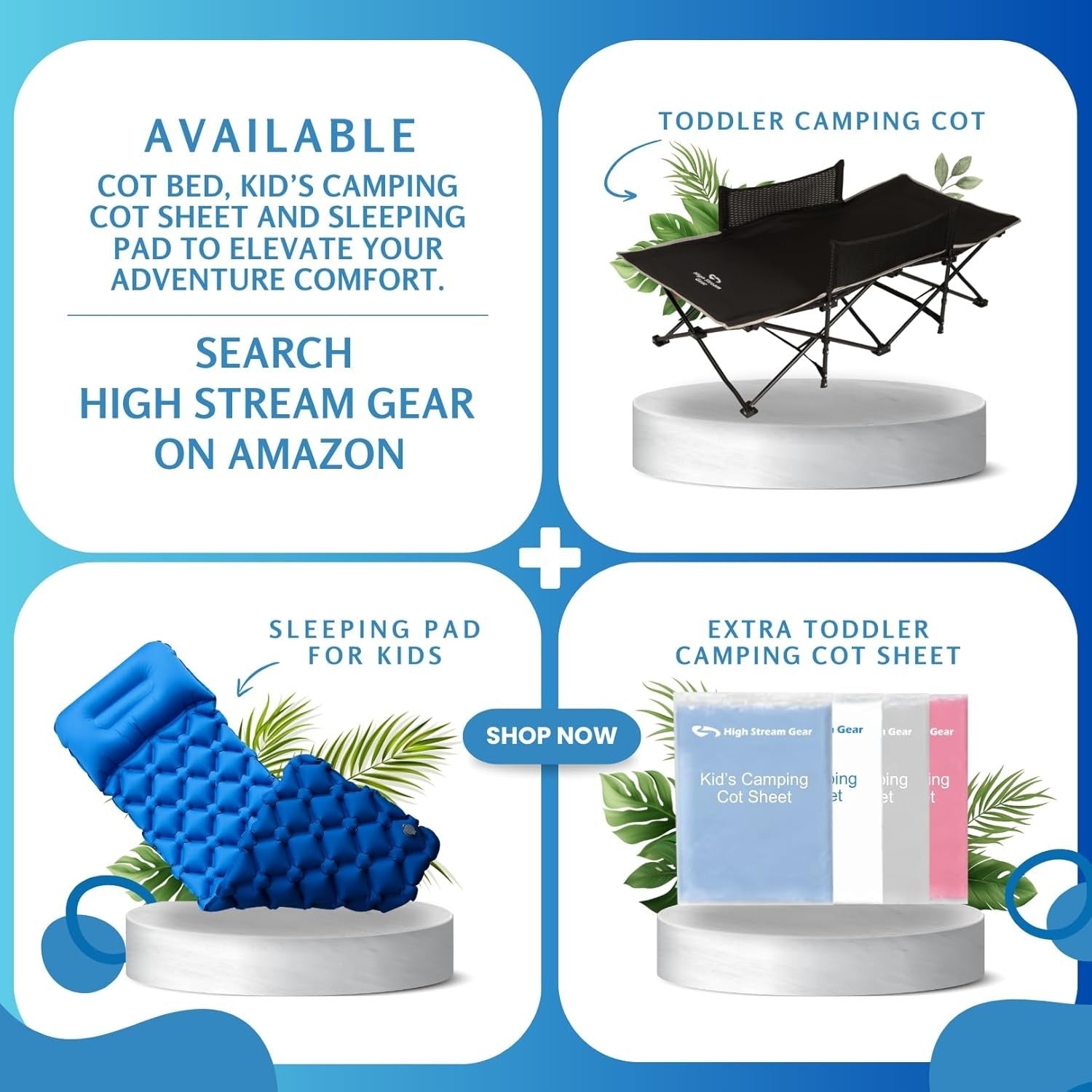 Kids Inflatable Sleeping Mat with Pillow – Portable Camping & Travel Bed.