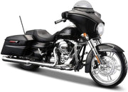 1:12 Scale Diecast Motorcycle Model – Black Street Cruiser Collectible Toy