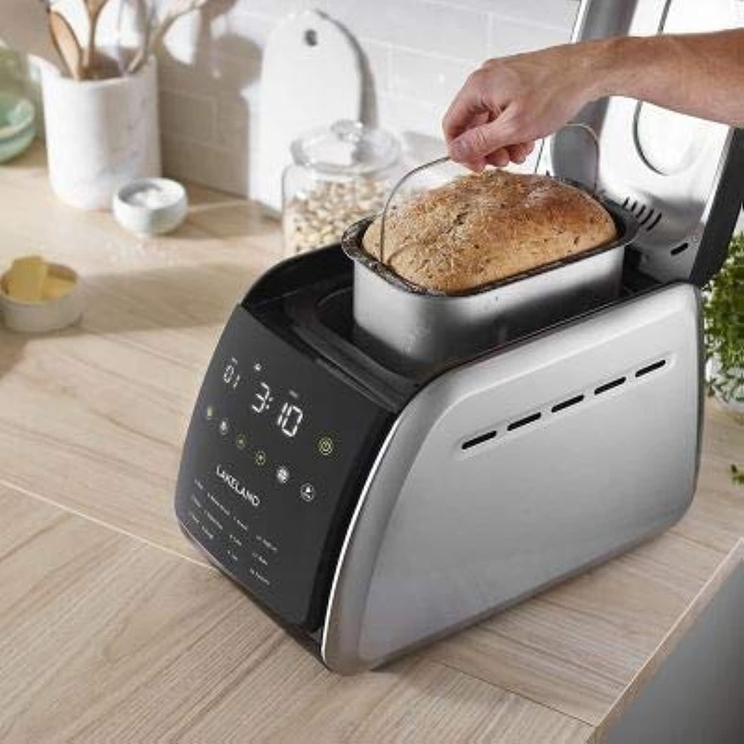 1.5KG Touchscreen Bread Maker Cake Jam Yoghurt 850W