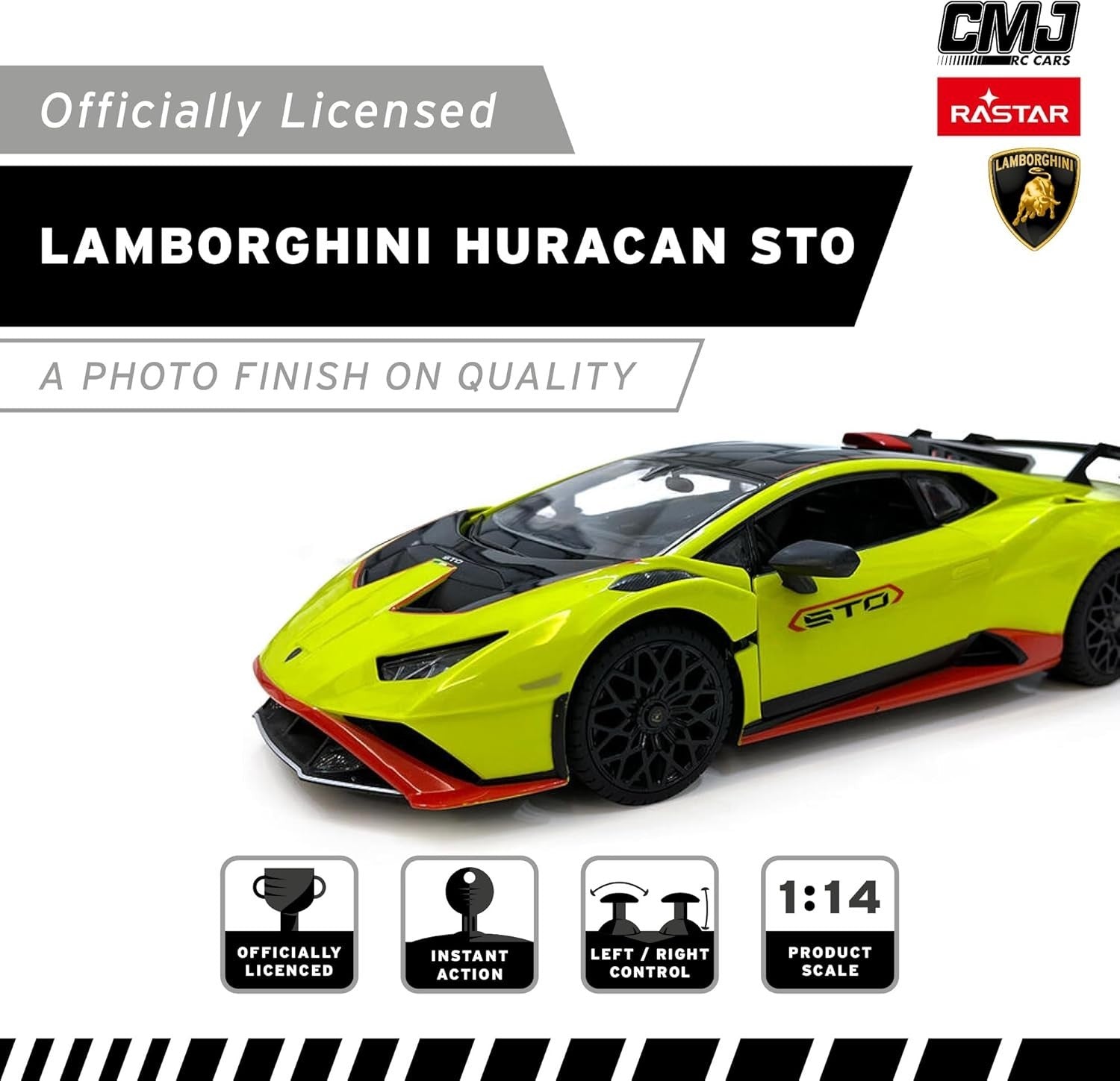 1:14 RC Lamborghini STO – Realistic Racing Car Toy for Kids & Adults