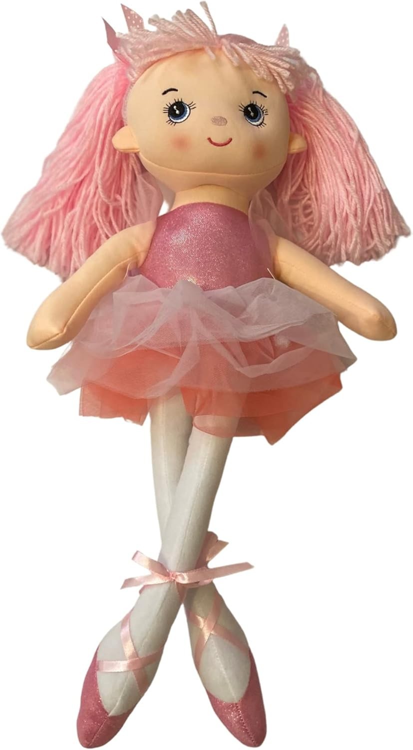 Ballerina Rag Doll Soft Plush Tutu Toy Unicorn Bag Gift for Girls Kids