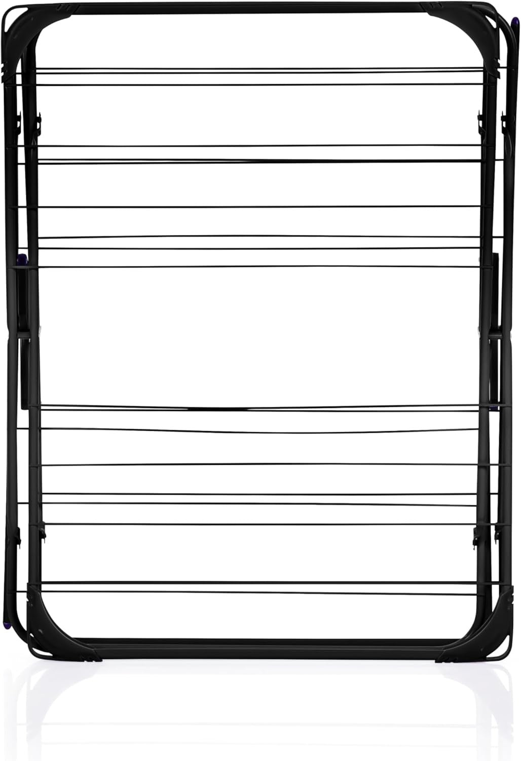 3 Tier Clothes Airer 14m Folding Laundry Drying Rack Indoor Compact Black