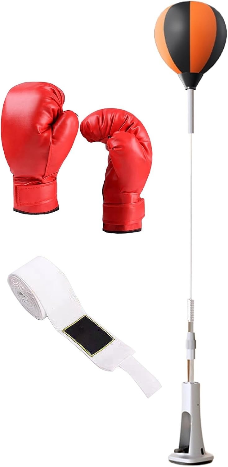 Adjustable Reflex Boxing Ball Stand Speed Training Home Gym