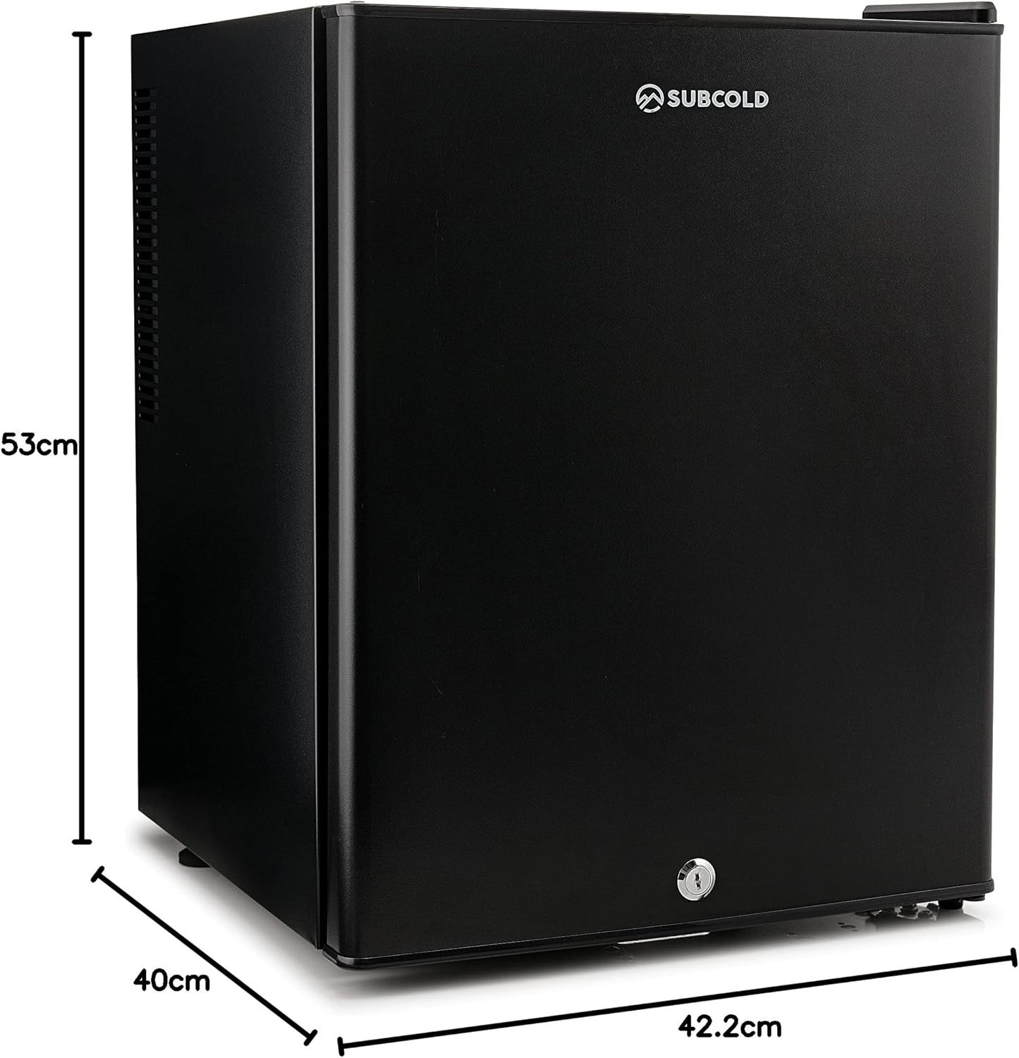 40L Mini Fridge Lockable Quiet Bedroom Hotel Frost Free Black