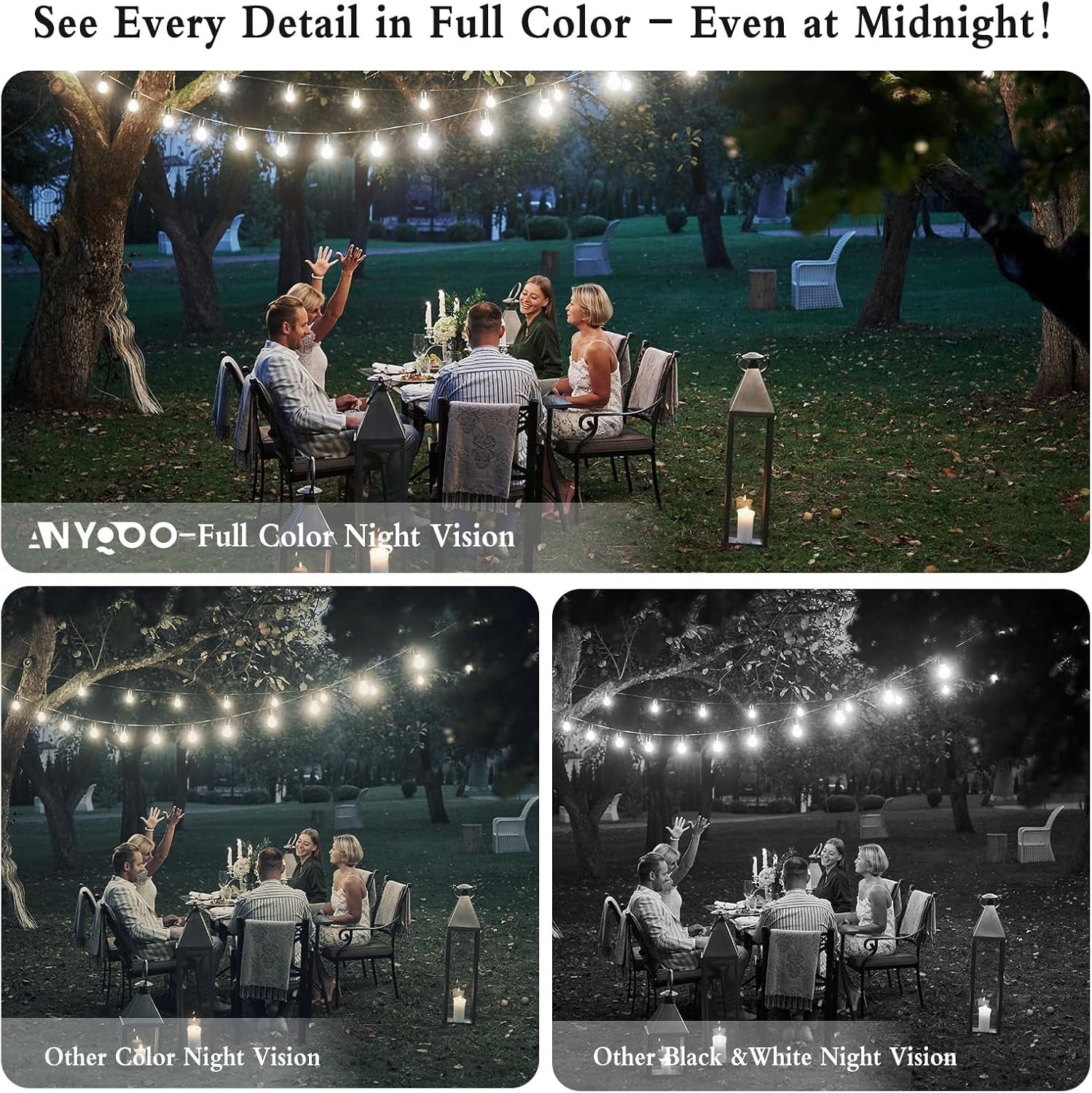 2K Window Security Camera WiFi 5GHz AI Detection 24/7 Recording