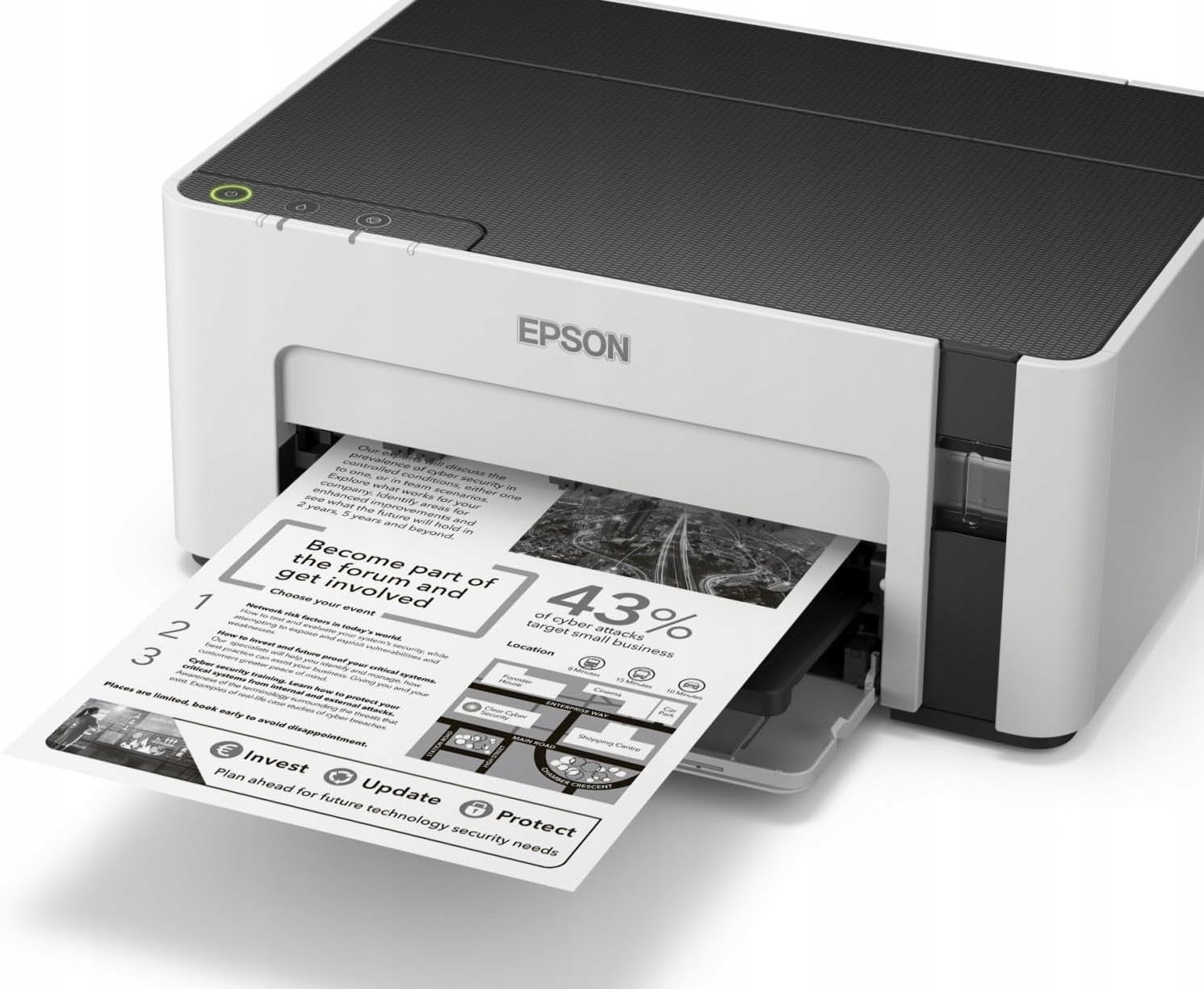 High-Speed Mono Ink Tank Printer Black White | USB A4 | 32ppm Efficient