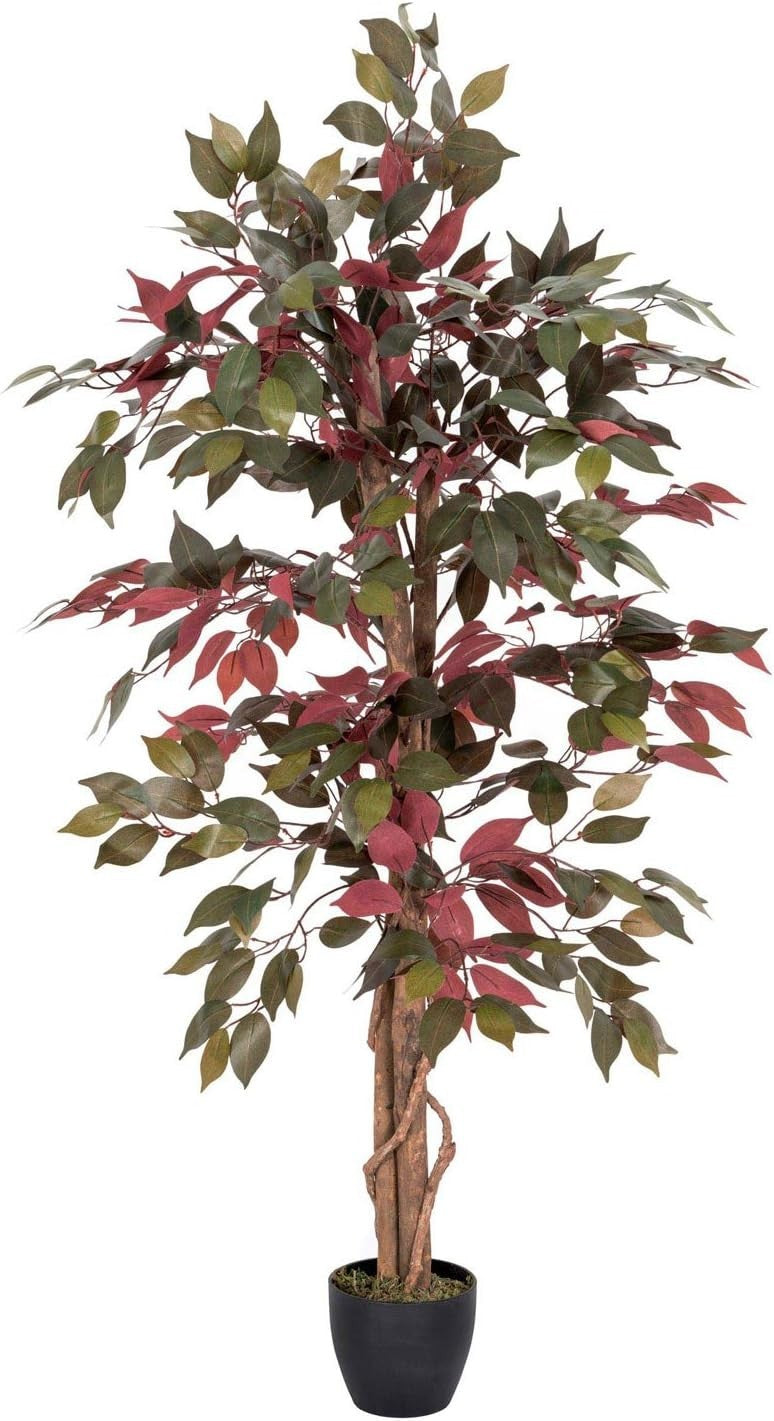 135cm Artificial Capsenia Tree Faux Silk Leaves Potted Tall Indoor Decor Plant