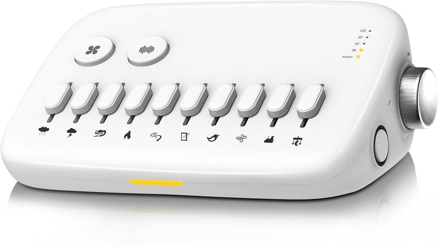 White Noise Sound Machine for Sleep & Relaxation – 4 Timer Settings, Portable