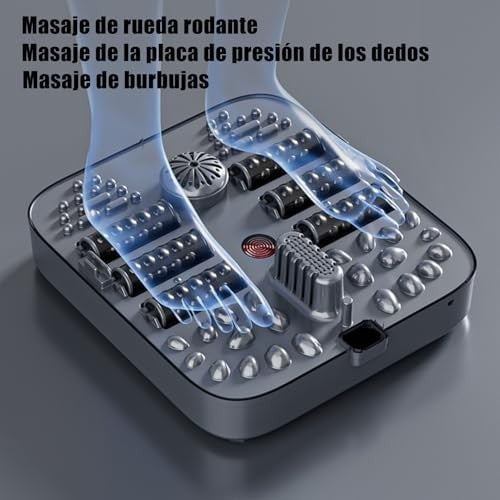 Collapsible Foot Spa w/ Heat, Bubbles, Vibration & 6 Massage Rollers