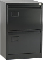 2 Drawer Steel Filing Cabinet Lockable Under Desk A4 Foolscap