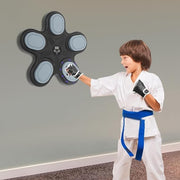 Kids Music Boxing Machine Wall Mounted Bluetooth LED Punch Trainer Game