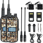 IP67 Waterproof Walkie Talkies Hunting Radio 2 Pack 2200mAh VOX