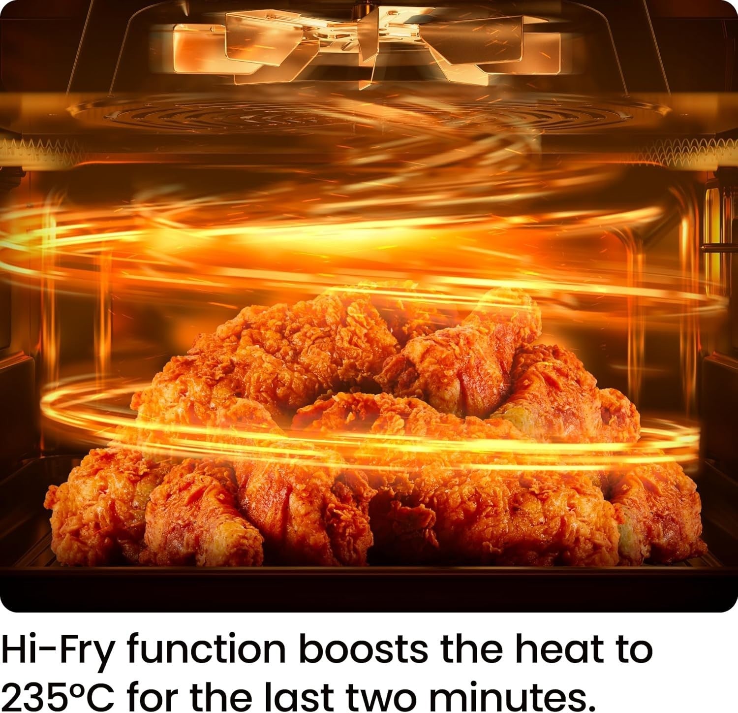 5.7L Compact Digital Air Fryer | Extra-Crisp Hi-Fry Tech | Window View 4 Presets