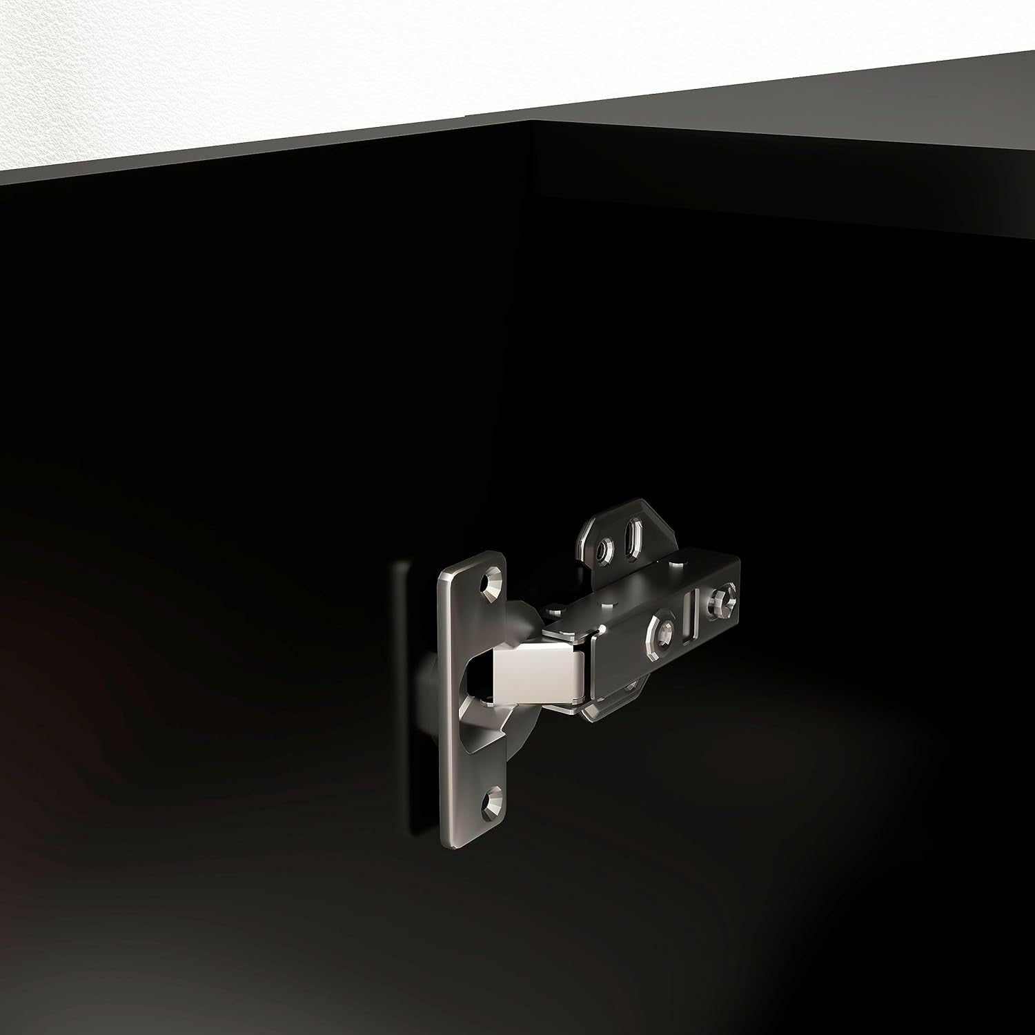 Black 2-Door Wardrobe with Shelf & Hanging Rail – Modern Slimline Storage