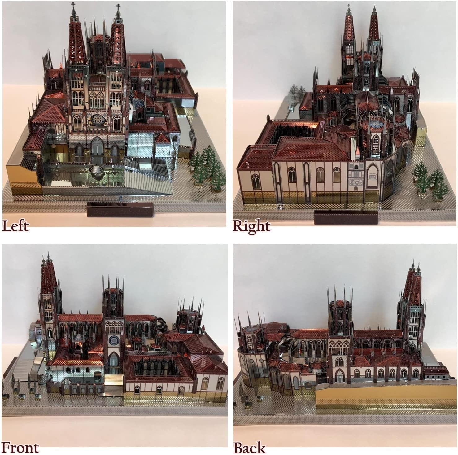 3D Metal Puzzle Cathedral Model, 229 Pieces, DIY Architecture Kit