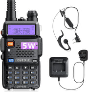 UV-5R Dual Band Walkie Talkie Long Range 128CH VOX FM Radio LED