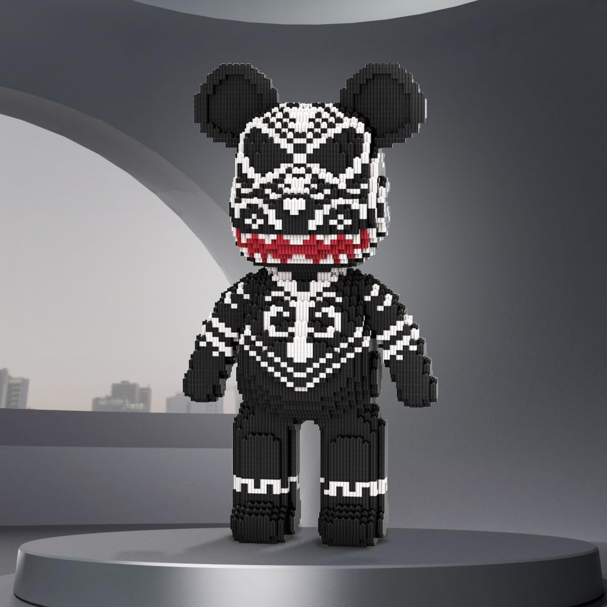 Black Totem Bear Building Blocks Set 7220pcs | Creative DIY Toy for Kids