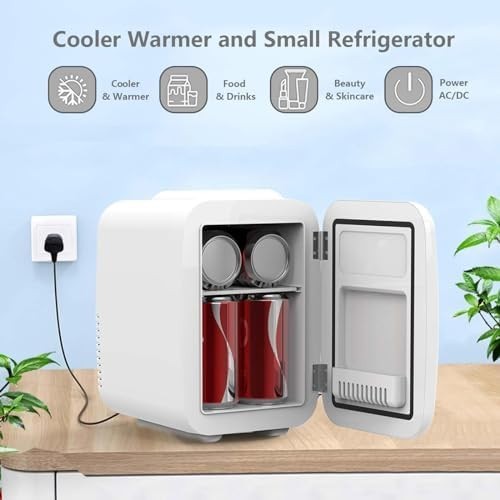 4L Mini Fridge Cooler & Warmer | Compact, Quiet, Energy Efficient 12V DC