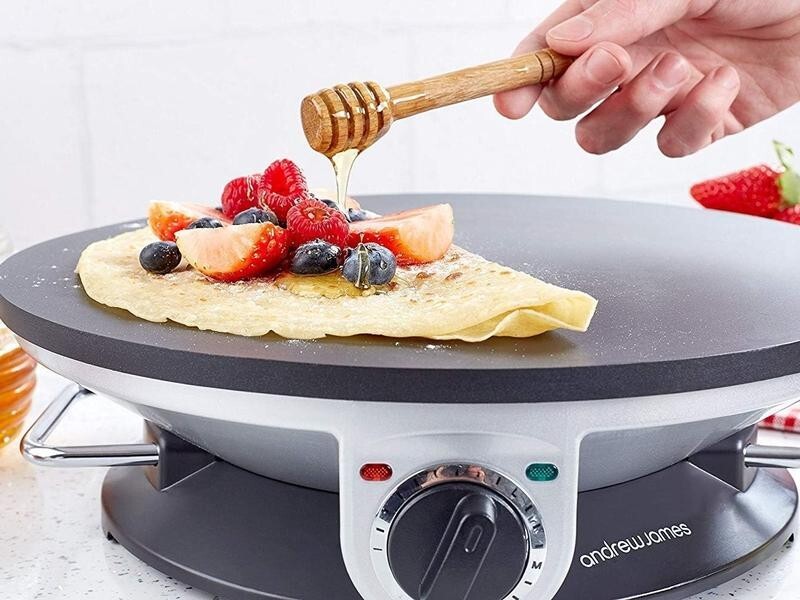 Crepe Pancake Maker 1300W Non-Stick 33cm Electric Hotplate + Tools
