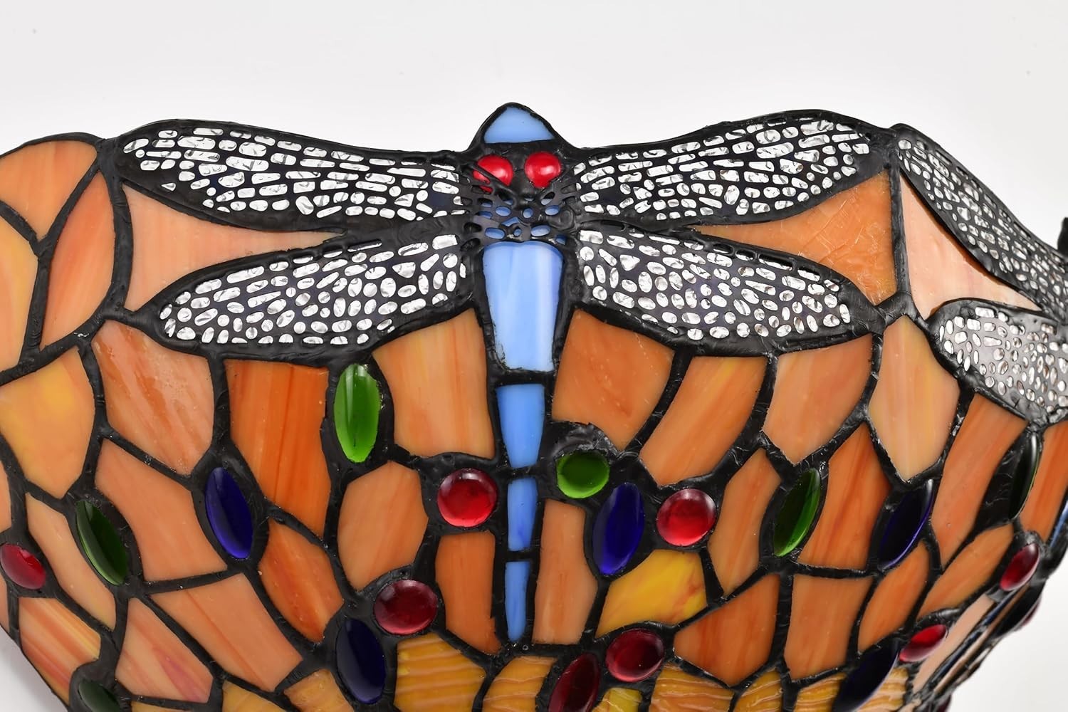 Tiffany Style Wall Light Stained Glass Sconce Vintage 7x13” Bedroom Lounge