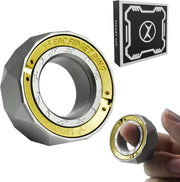 Stainless Steel Fidget Ring Spinner Silent Click Stress Relief EDC
