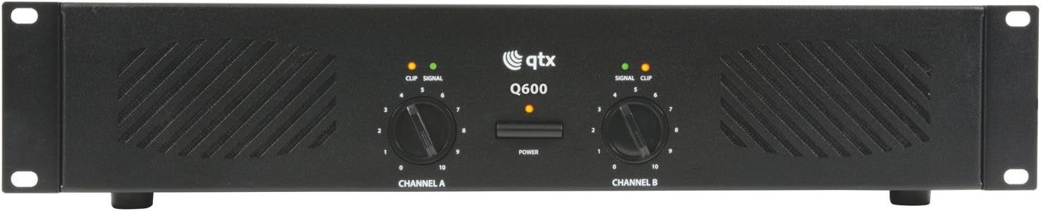 600W Rack Mount Power Amplifier Q600 2U DJ PA 230V