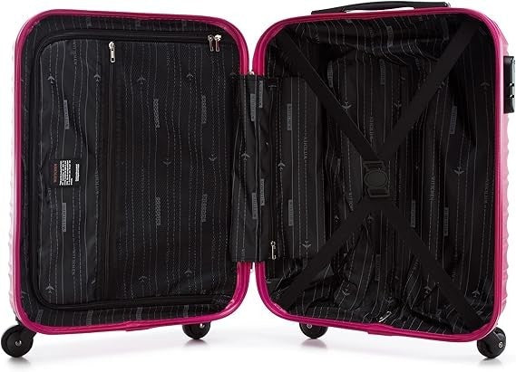 Lightweight Cabin Suitcase Carry On 4 Wheel Spinner Lock 34L